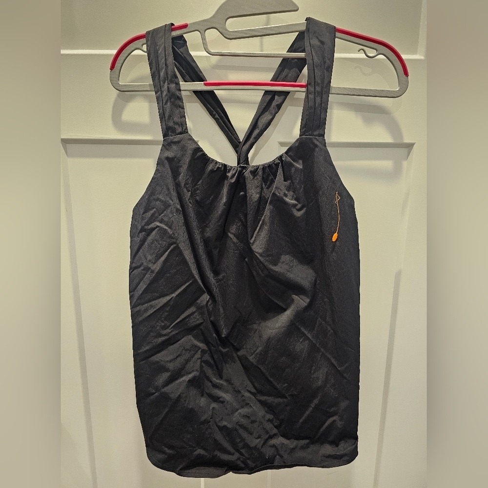 Banana Republic Black Sleeveless Racerback Top XS Women’s Nylon Cotton Blend